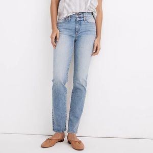 Madewell Light Wash Straight Leg Jeans
